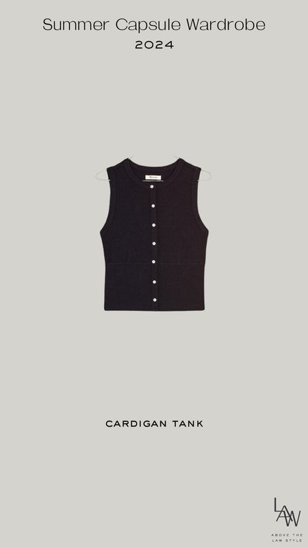 Summer Capsule: Cardigan Tank 

#LTKfindsunder100 #LTKfindsunder50 #LTKstyletip