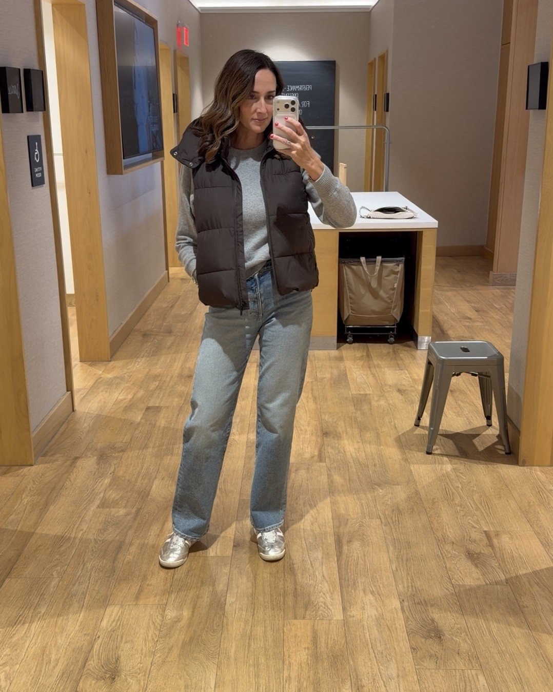 Love this puffer vest.  On sale today!  I’m wearing an XS here.  It fits, but if I was wearing something heavier underneath I would want a small.  

#LTKOver40 #LTKActive #LTKSaleAlert