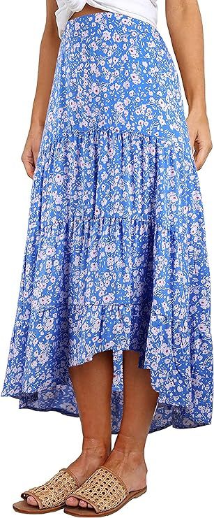 Pretty Garden Womens A Line Maxi Skirt | Amazon (US)