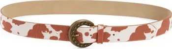 Treasure & Bond Cow Print Faux Calf Hair Belt | Nordstrom | Nordstrom