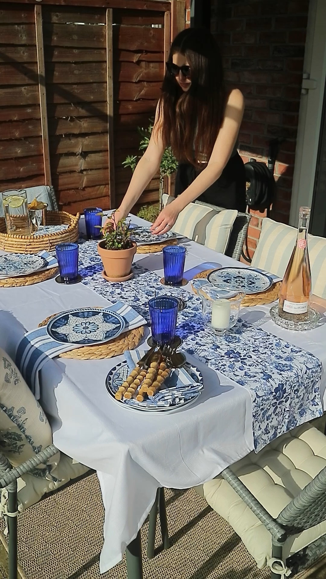 Summer Heatwave Incoming... 💙🌊🦪🌿🍸👒 Ralph Lauren inspired Coastal blue & white alfresco Tablescape.

#LTKsummer #LTKuk #LTKhome
