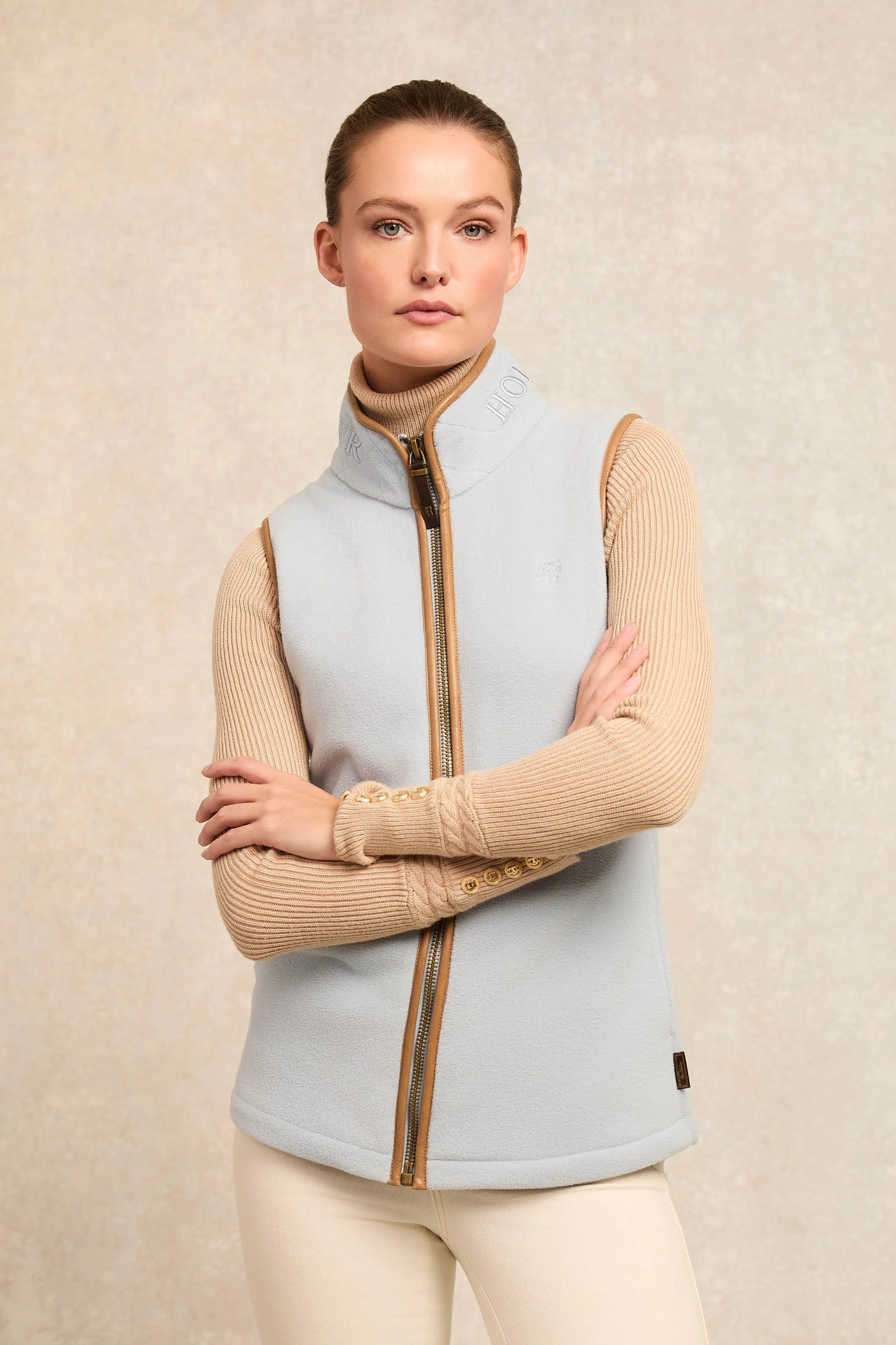 Country Fleece Gilet (Pale Blue) | Holland Cooper