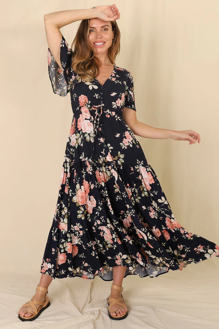 Lucilla Maxi Dress | Salty Crush