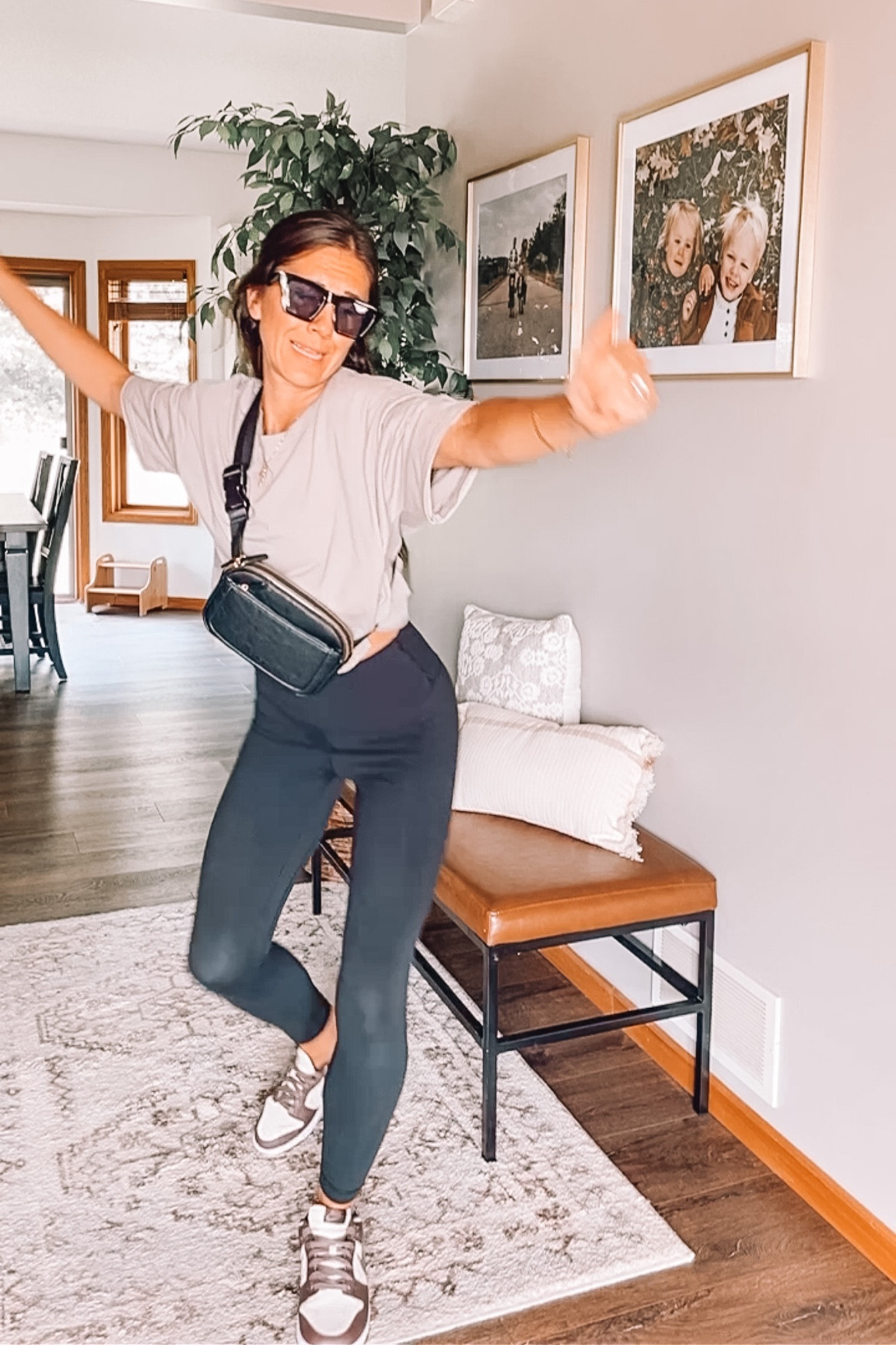 Amazon fashion casual outfits 
Oversized cropped tee
Leggings 
Nike sneakers 
Belt bag

Front entry decor 
Home decor 


#LTKFind #LTKhome #LTKshoecrush