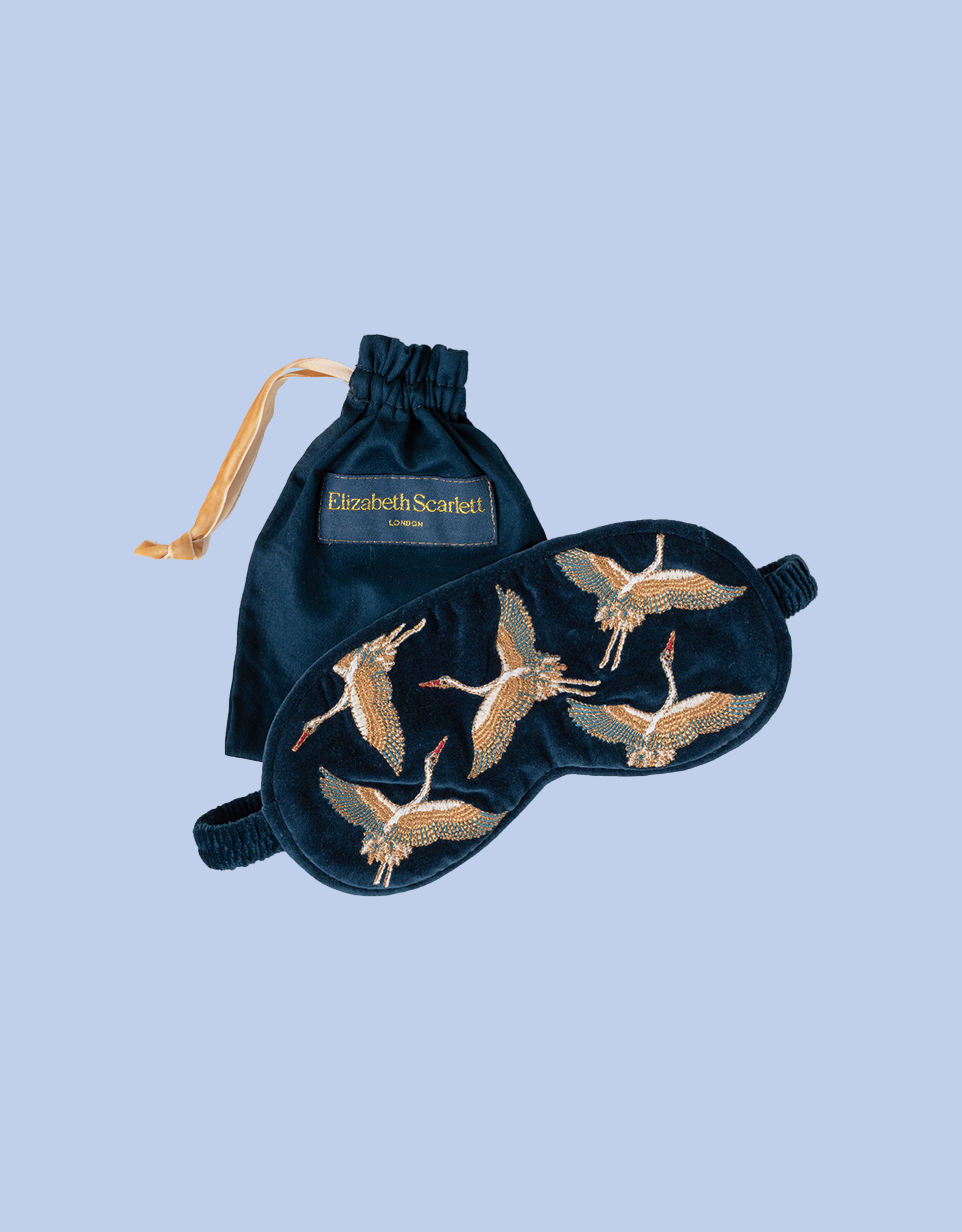 Elizabeth Scarlett Crane Velvet Eye Mask | Monsoon (UK)