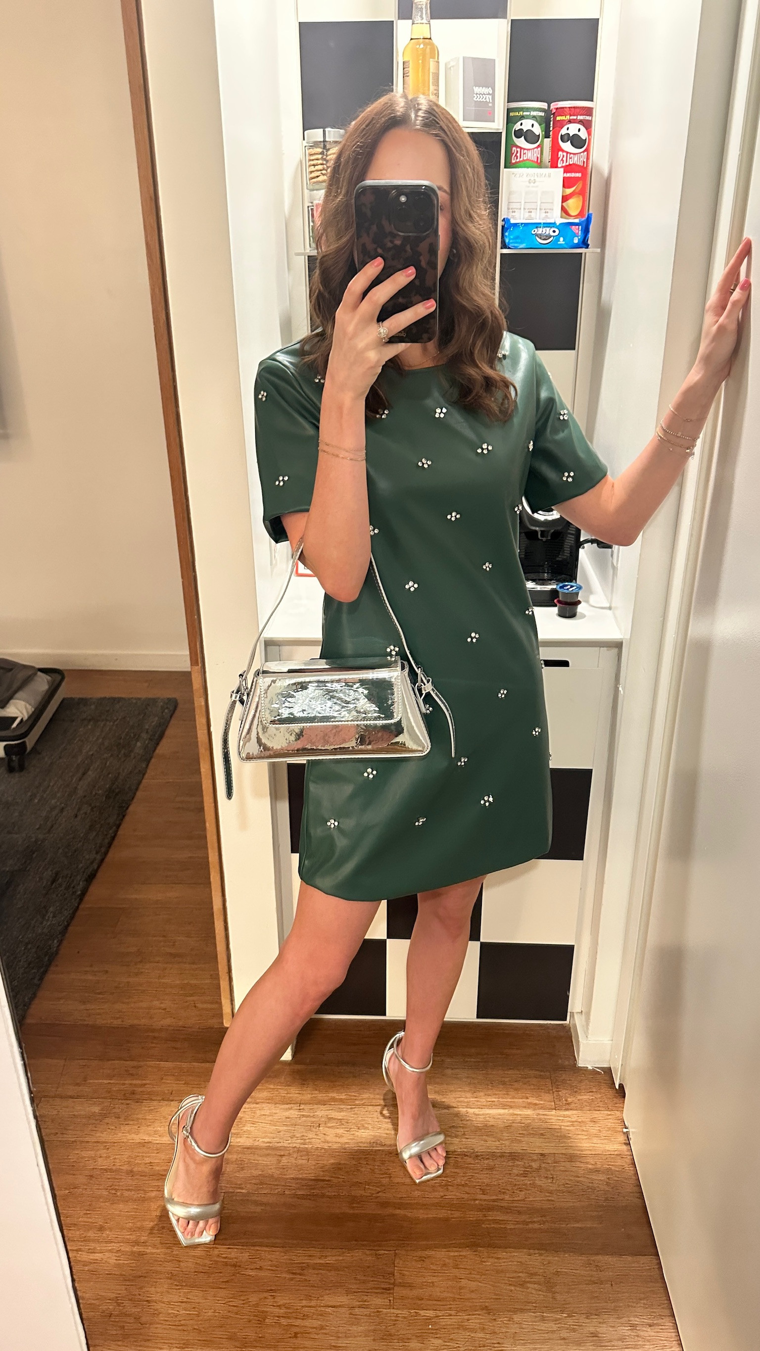 Date night outfit! Winter date night outfit, valentine's day dress, winter outfit, amazon mini dress, silver heels, silver bag

#LTKFindsUnder50 #LTKStyleTip #LTKShoeCrush
