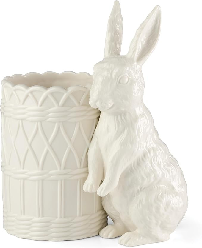 Lenox 897159 Wicker Creek Bunny Vase, Easter Home Decor | Amazon (US)