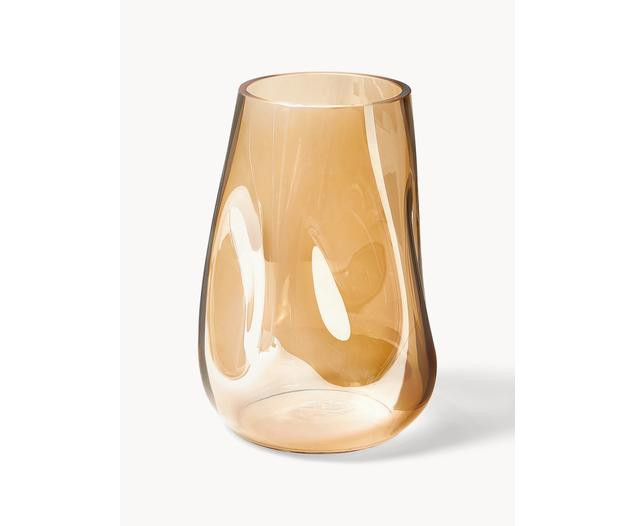Mundgeblasene Glas-Vase Luster, H 26 cm | Westwing EU