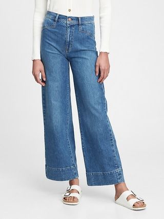 Sky High Wide-Leg Jeans With Washwell™ | Gap (US)