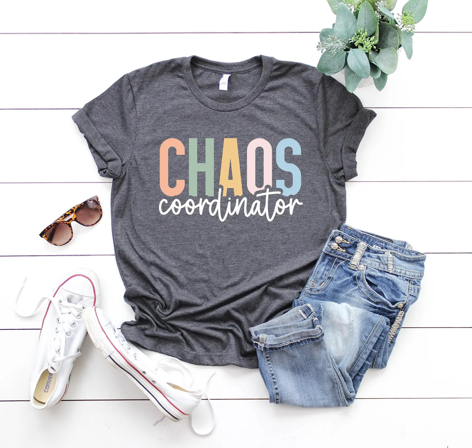 Chaos Coordinator Shirt, Teacher Shirt, Mom Life Shirt, Mama Shirt, Mothers Day Gifts, Sarcastic ... | Etsy (Global)