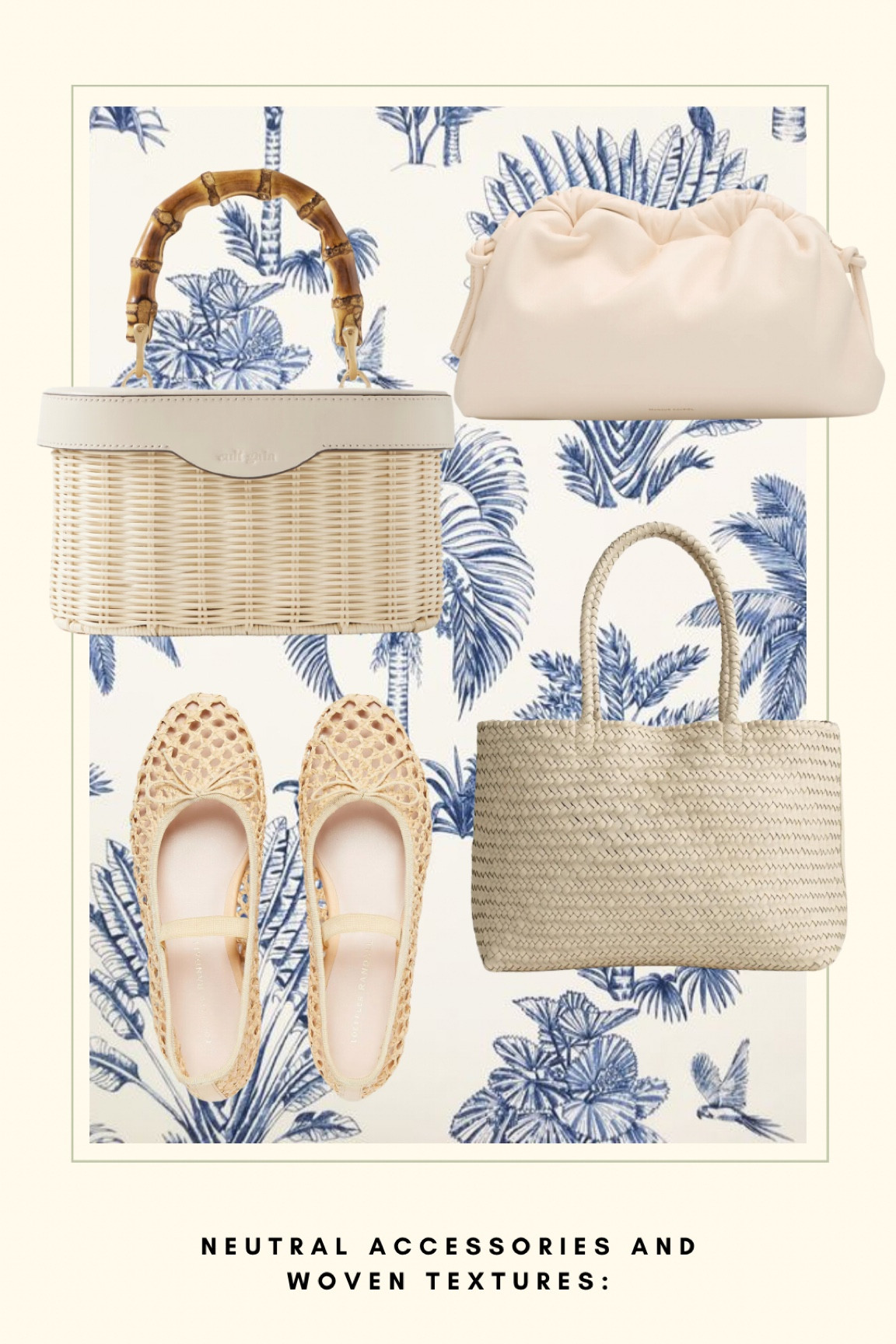Neutral accessories woven textures raffia rattan bags woven ballet flats

#LTKStyleTip #LTKSeasonal #LTKSwim