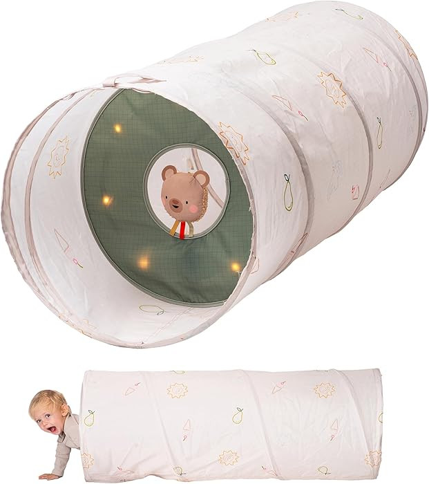 Taf Toys Play Light Tunnel Tent for Toddlers 1-3 - Baby Tunnel with Plush Bear - Engage Senses & ... | Amazon (US)