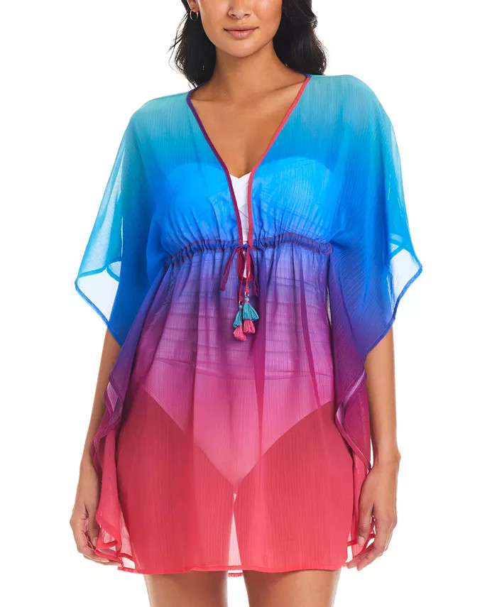 Bleu by Rod Beattie Women's Heat Of The Moment Caftan Swim Cover-Up - Macy's | Macy's