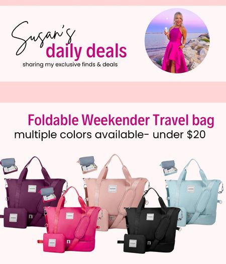 Foldable weekender bag - multiple colors available

#LTKtravel #LTKsalealert #LTKSeasonal