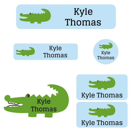 Alligator Kindergarten Labels Pack | Name Bubbles