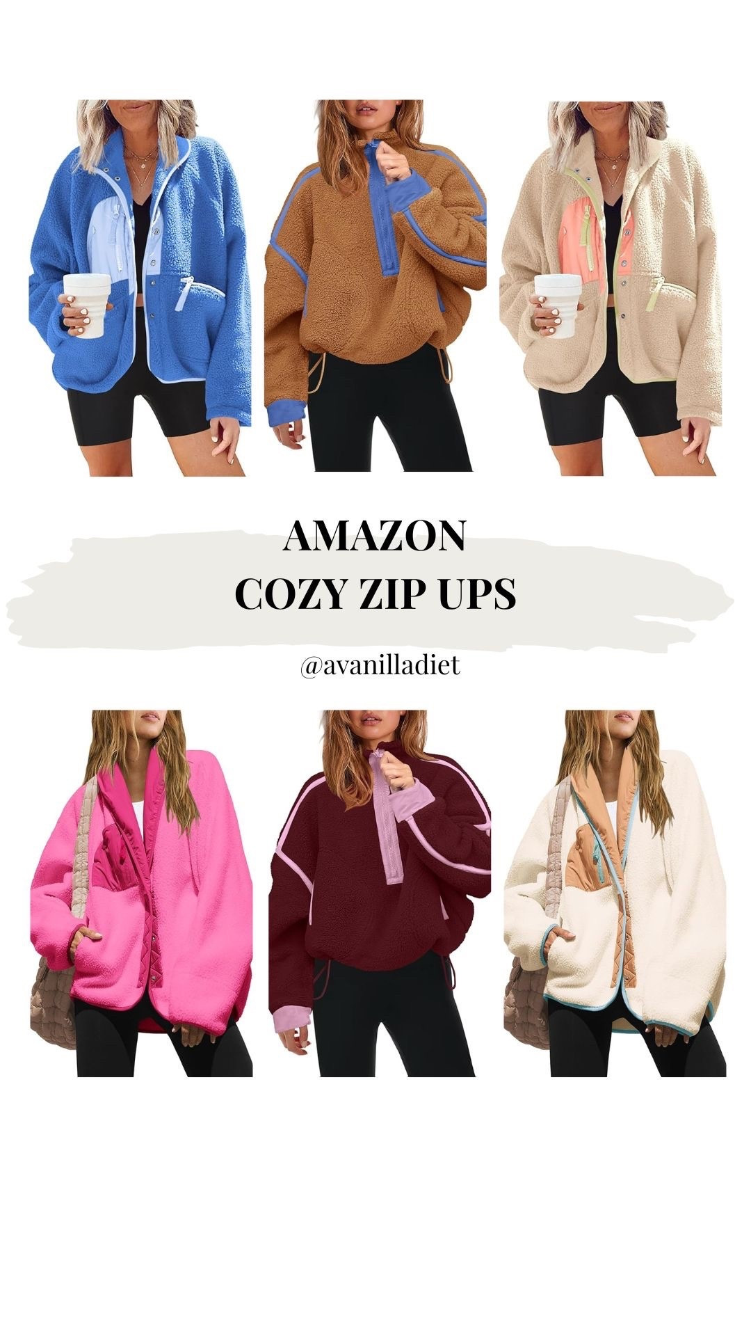 ✨ Cozy Amazon zip ups you’ll want to live in this season 😍☁️🍂❄️

#amazonfinds #amazonfashion #cozystyle #zipuphoodie #fallfashion #winterstyle #amazonessentials #ltkfashion #ltkfall #comfyclothes #athleisurestyle #findsunder50 #neutralstyle #momstyle

#LTKSeasonal #LTKActive #LTKFindsUnder100