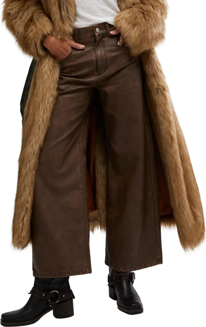 Free People Misha Faux Leather Pants | Nordstrom | Nordstrom