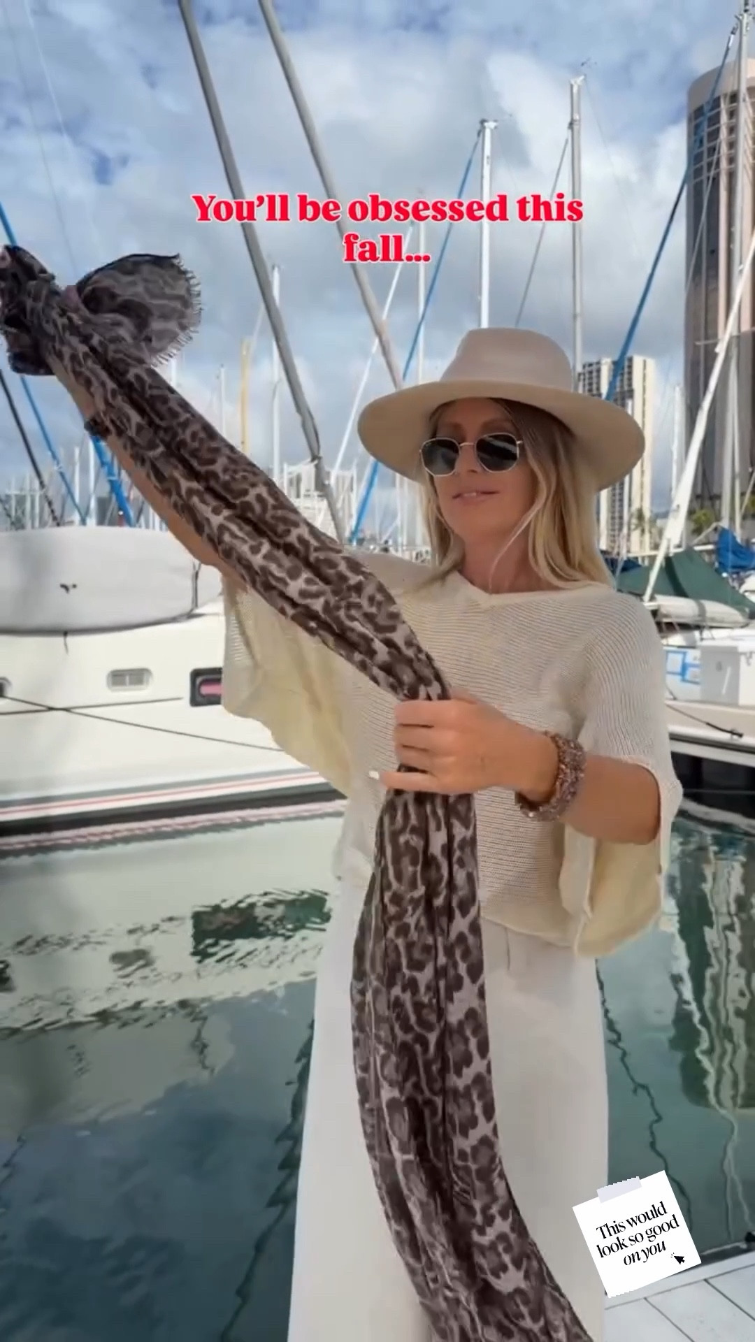 Would you style it this way ?

Here’s a chic and effortless way to style a shawl:
Drape it over your head, then bring both ends forward and cross them twice. Tie the two corners that are closest together and lift the knot over your head. Let the fabric fall gracefully over your arms. This look pairs beautifully with a simple top or even over a coat — an instant outfit upgrade.

Let me know if you need outfit details 🔗🧣

#scarves #scarfseason #stylingideas