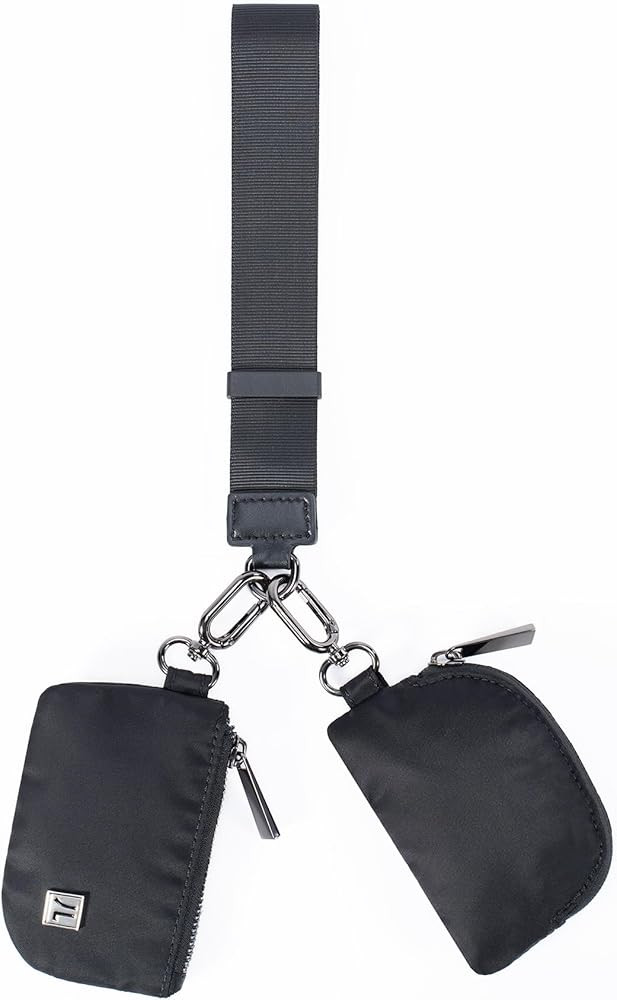JANNLOE Double Mini Wristlet Purse Card Holder Small Coin Pouch Wallet Handbag for Women | Amazon (US)