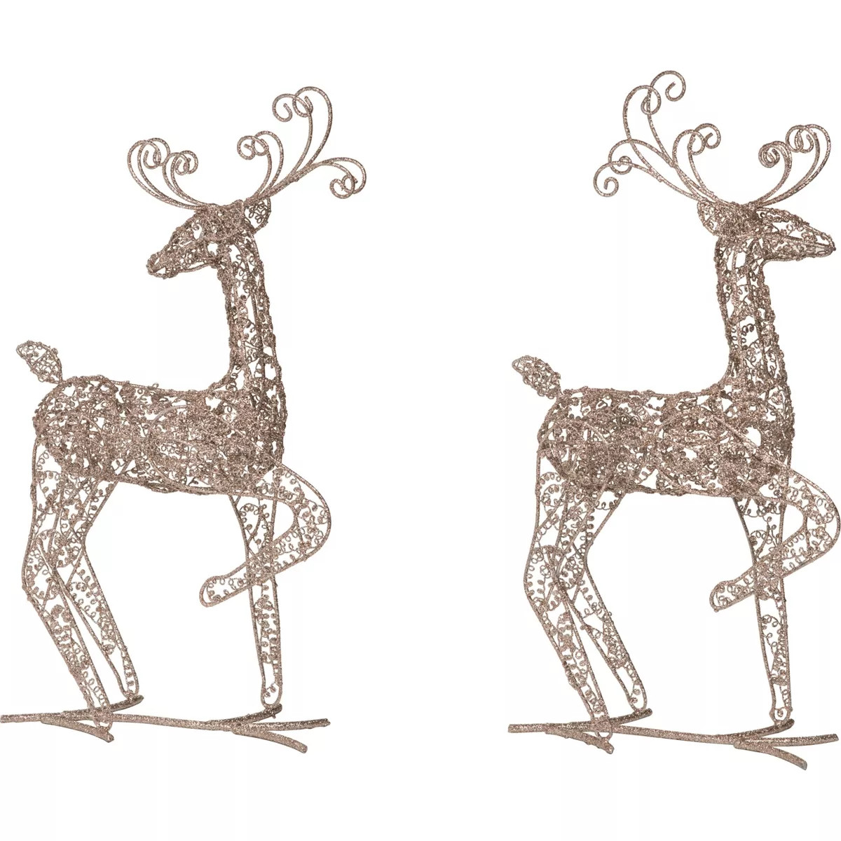 Christmas Metal Wire Standing Reindeer Set of 2 | Target