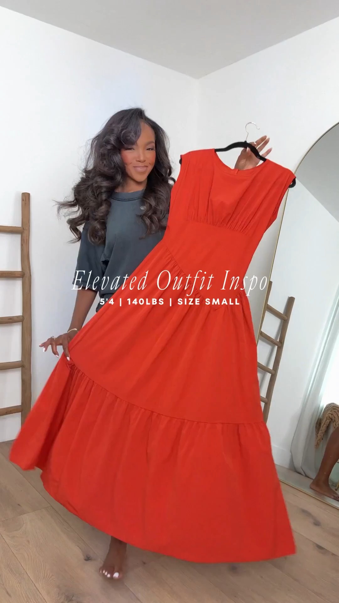 Hi Babes!

This vibrant red maxi dress is the definition of effortless vacation glamour. The fitted waist creates the prettiest silhouette while the flowy skirt gives that beautiful movement when you walk. This is one of those dresses that looks elevated with minimal effort and instantly makes you feel put together.

The bold red color is such a statement for summer and vacations, but it's also a piece you'll reach for year after year because it never goes out of style. Pair it with neutral sandals, gold jewelry, and a woven bag for the perfect chic warm-weather look.

Where to wear this:
• Beach vacation dinners
• Resort getaways
• Summer brunch
• Date night
• Cruise outfits
• Bridal showers
• Summer weddings
• Sunset cocktails

Undergarments: Nude seamless underwear and a strapless bra or adhesive cups work best with this style.

Everything is linked below.

xx Kira | IG: KirasFashionFinds

34D - 27 - 40 • Size Small or 4

Follow me on Instagram and YouTube @kirasfashionfinds