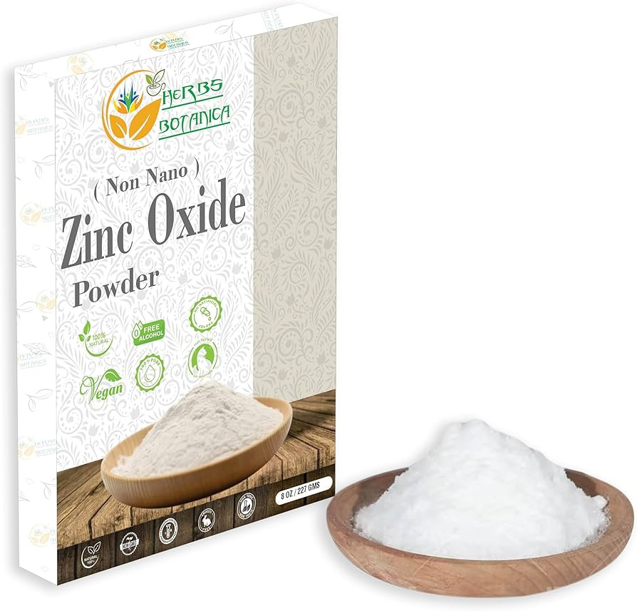 Amazon.com: Herbs Botanica Zinc Oxide Powder Non-Nano, Pharmaceutical Grade for Skin Protection, ... | Amazon (US)