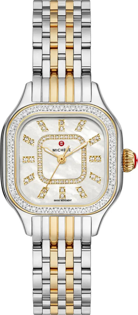 MICHELE Meggie Diamond Dial Bracelet Watch, 29mm | Nordstrom | Nordstrom