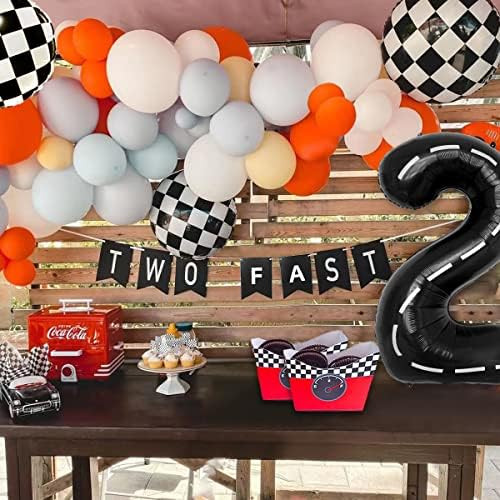 DEAPEICK Race Car Balloon Arch Kit Birthday Party Decorations for Boys Fast Racecar Party Supplies H | Amazon (US)