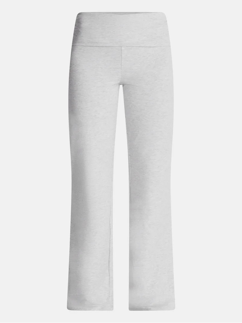 No Boundaries Cotton Blend Jersey Sleep Foldover Pants, 31'' Inseam, Women\u2019s XXS-3X | Walmart (US)