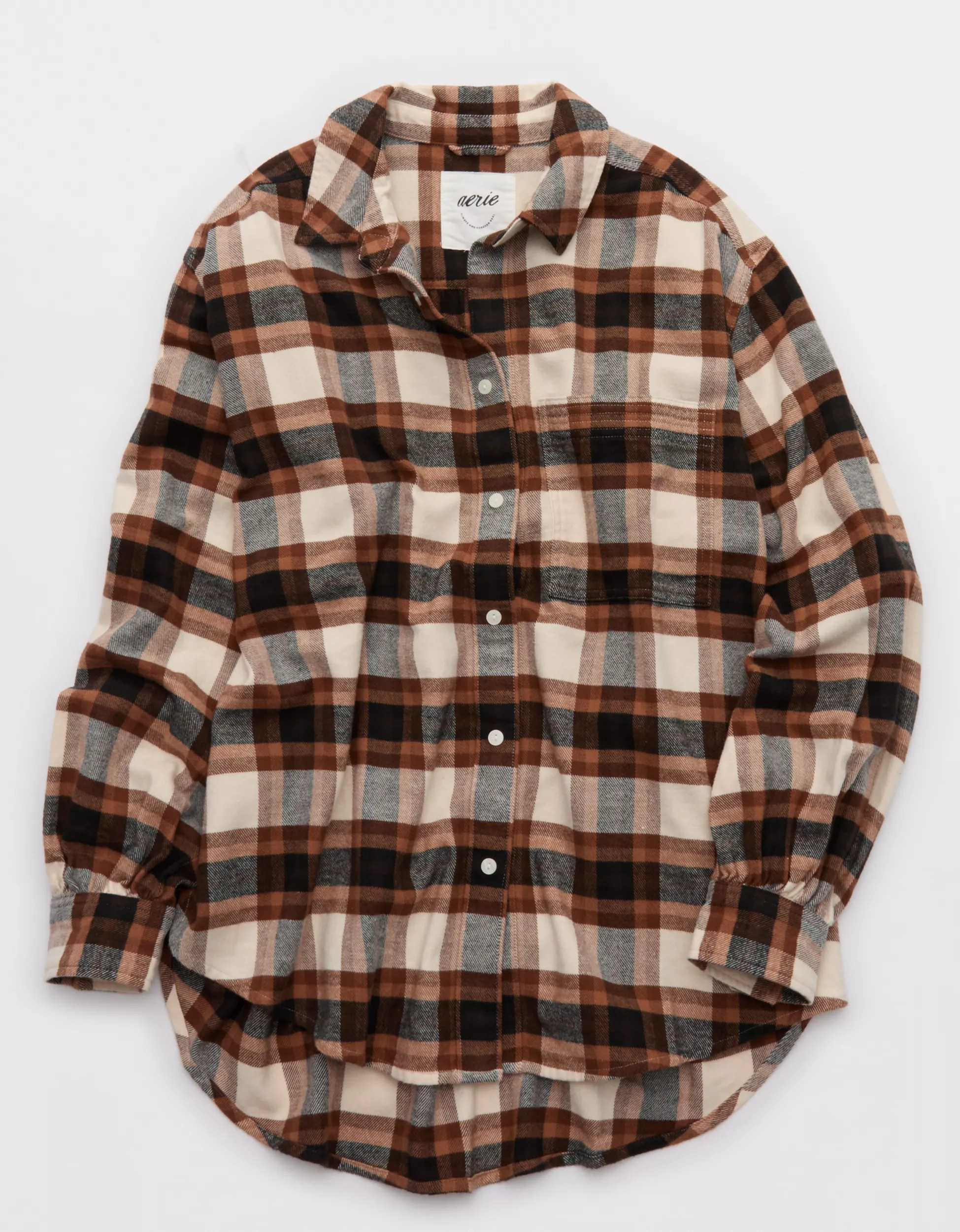 Aerie MagnaReady Adaptive Anytime Fave Flannel Shirt | Aerie
