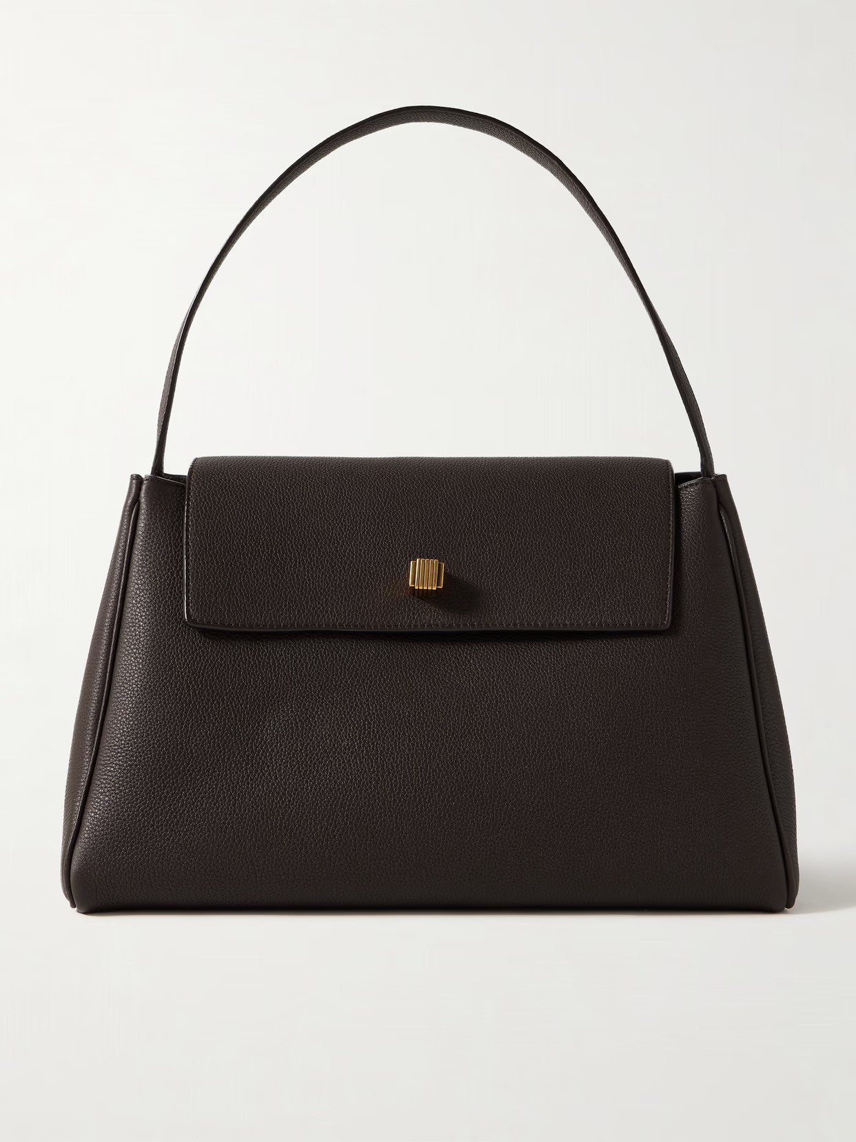 KHAITE - Audrey Textured-leather Tote - Brown | NET-A-PORTER (US)