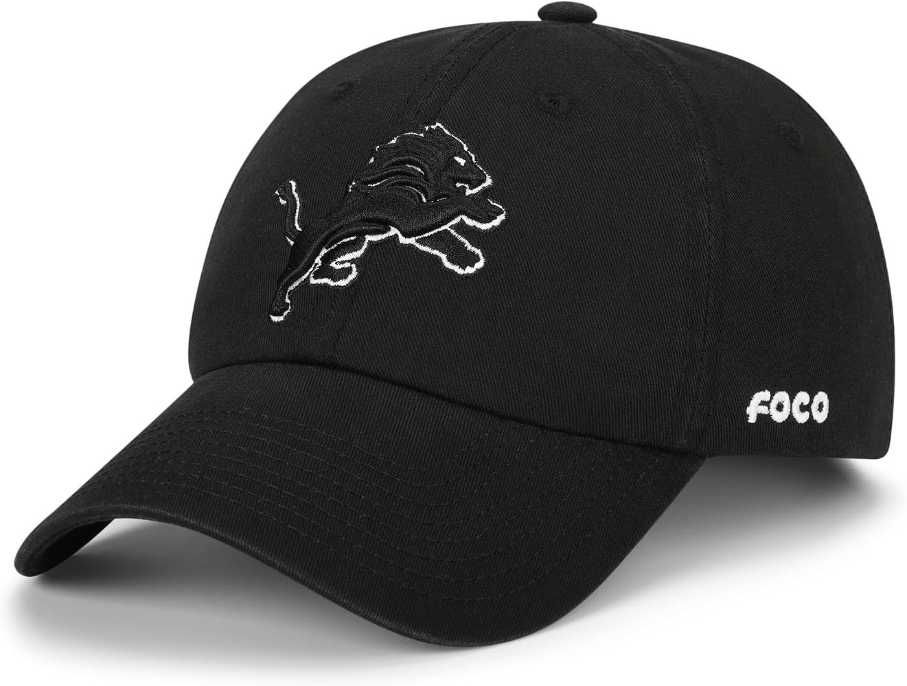 FOCO Men's NFL Team Logo Black & White Casual Hat Caps | Amazon (US)