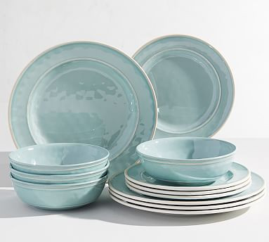Cabana Melamine 12-Piece Dinnerware Set | Pottery Barn (US)