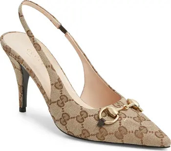 Gucci Horsebit Slingback Pump (Women) | Nordstrom | Nordstrom
