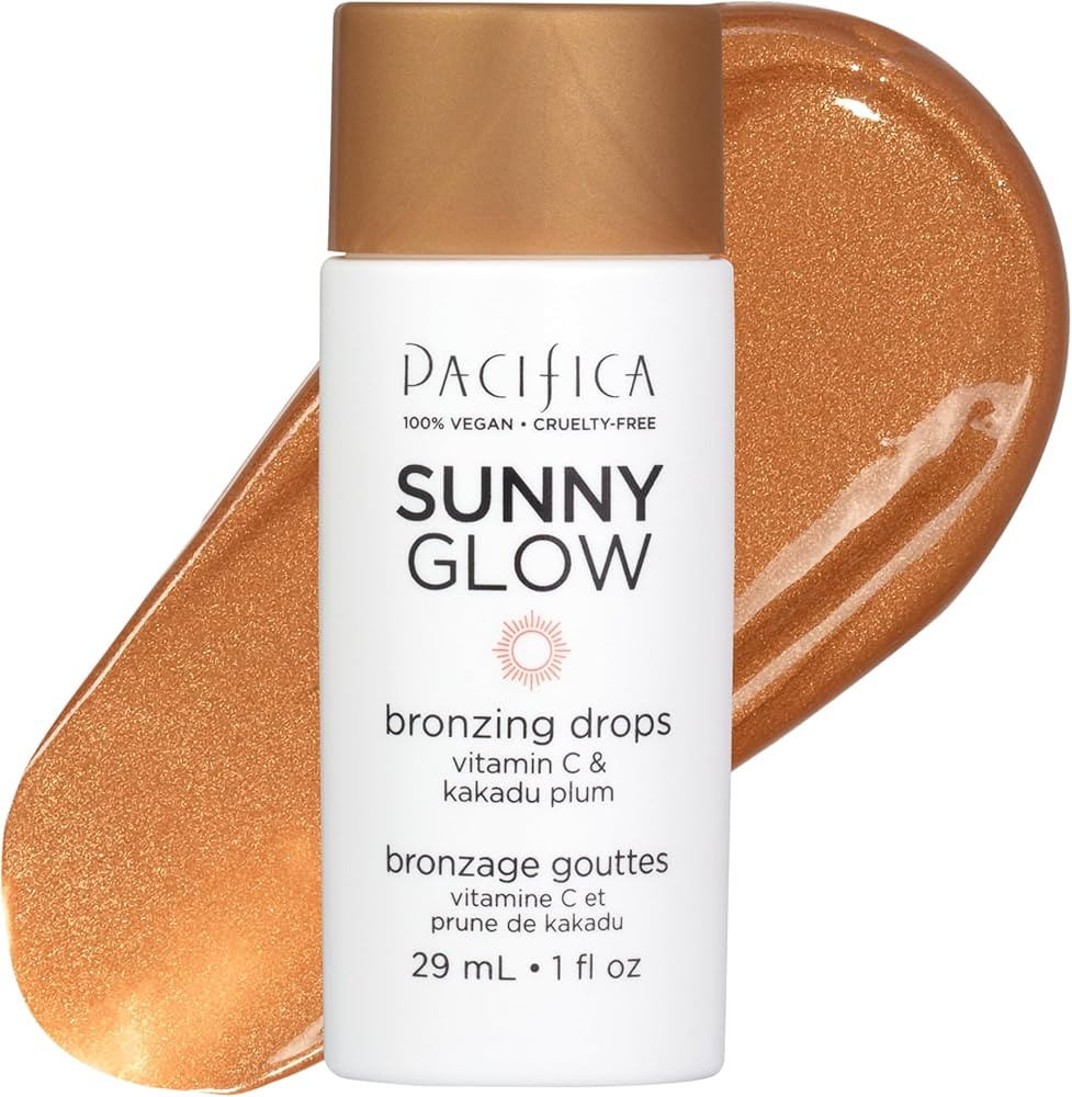 Pacifica Sunny Glow Liquid Face Bronzer Drops - Face Makeup Bronzing For Face & Cheeks for Instan... | Amazon (US)