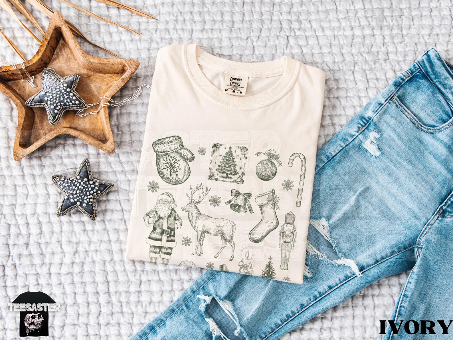 Vintage Christmas Comfort Colors® T-shirt 90s Christmas Collage Unisex Tees for Men Women Cute C... | Etsy (US)