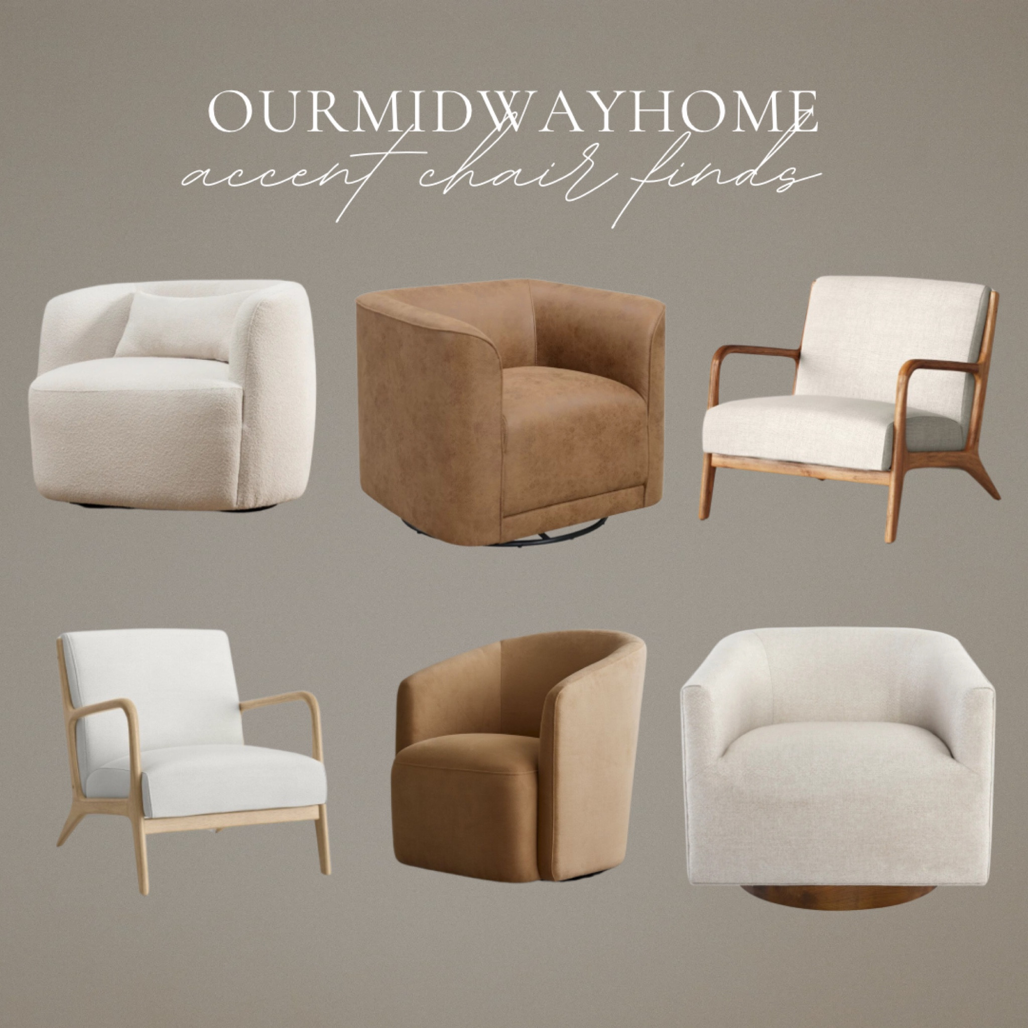 Beautiful neutral accent chairs to make your living spaces cozy. We have the brown Wayfair swivel chairs in our living room 🤎

#LTKsalealert #LTKSpringSale #LTKhome