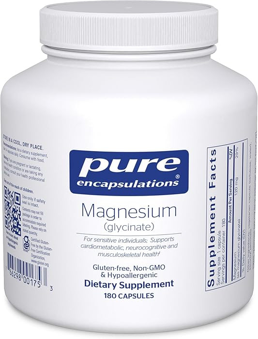 Pure Encapsulations Magnesium (Glycinate) - Supplement to Support Stress Relief, Sleep, Heart Hea... | Amazon (US)