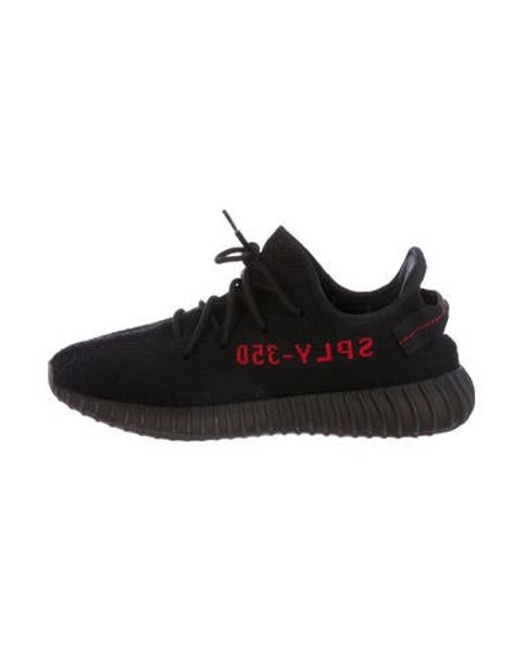 Yeezy x adidas 2017 Black Red Boost 350 V2 Sneakers | The RealReal
