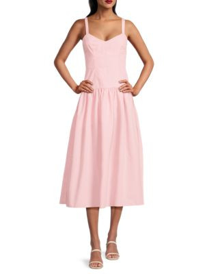 Area Stars Karin Fit &amp; Flare Midi Dress on SALE | Saks OFF 5TH | Saks Fifth Avenue OFF 5TH
