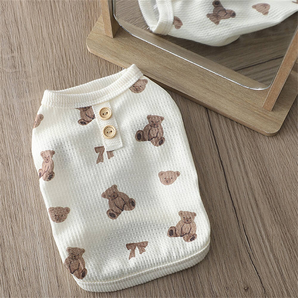 Adorable Teddy Print Dog Vest – Perfect for Indoor and Outdoor Wear | FunnyFuzzy Affiliate Program
