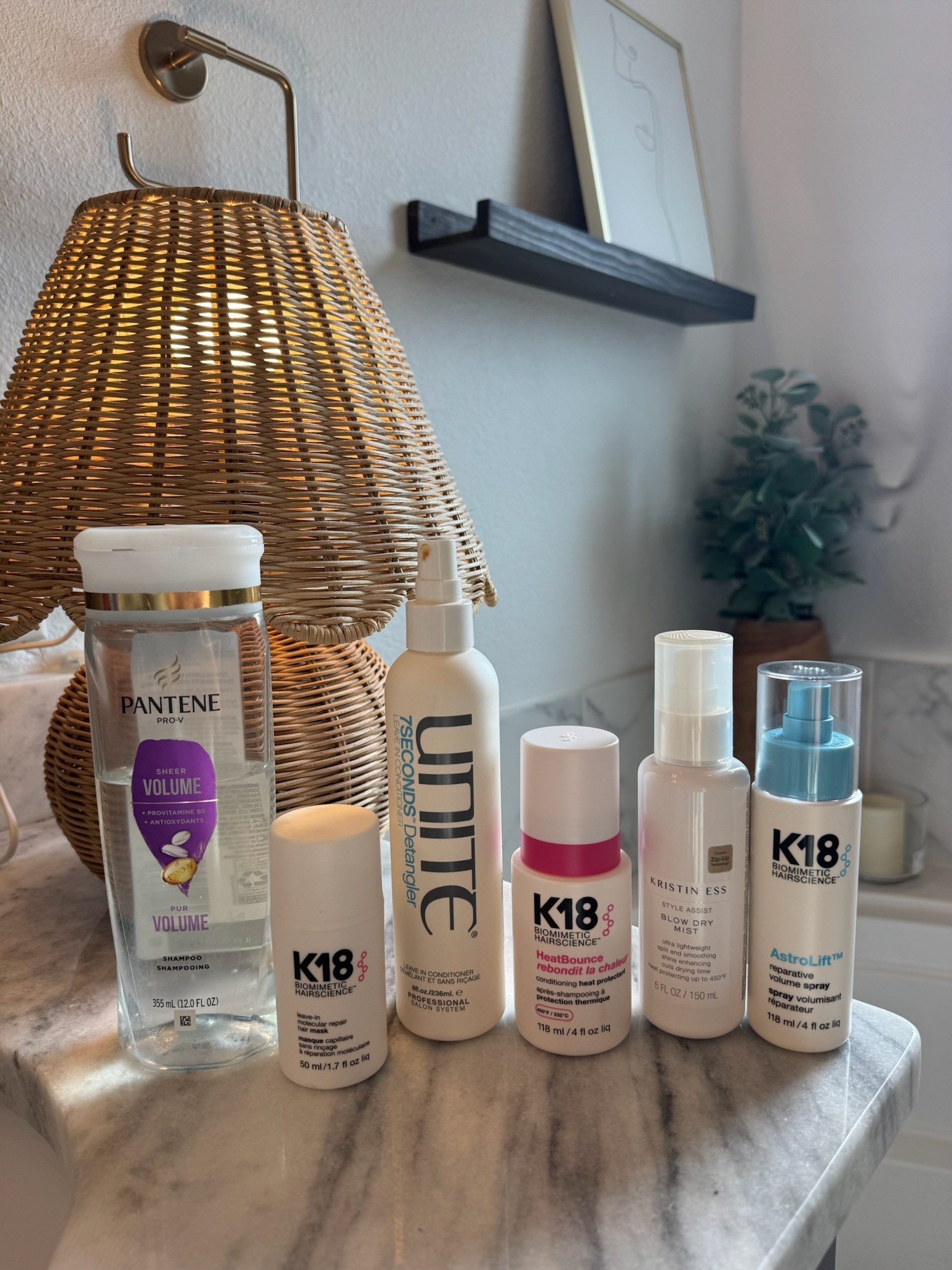 My hair-care lineup! 