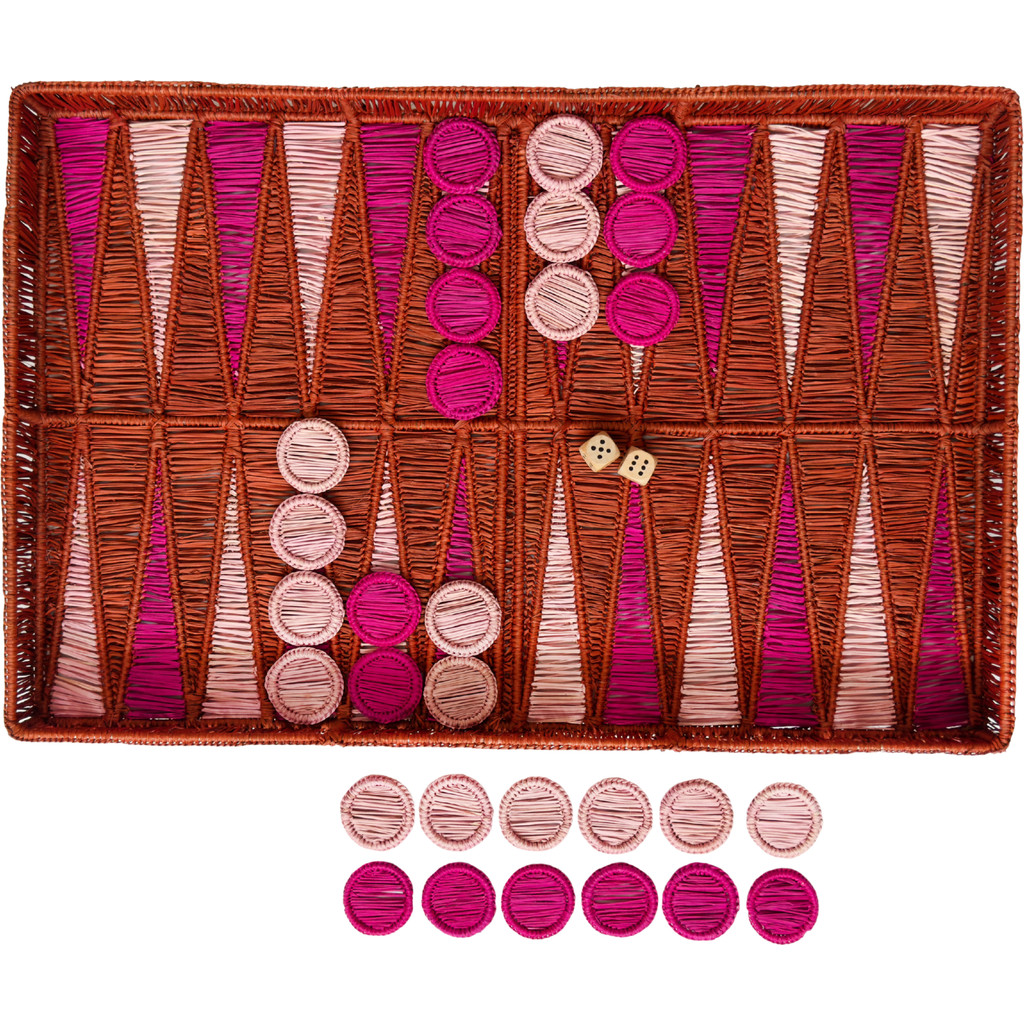 Coro Cora Backgammon Board Game in Red at Nordstrom | Nordstrom