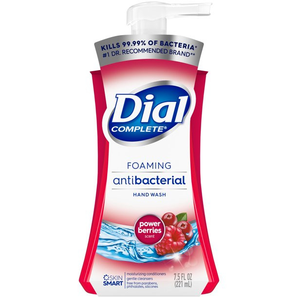 Dial Complete Antibacterial Foaming Hand Wash, Power Berries, 7.5 fl oz | Walmart (US)