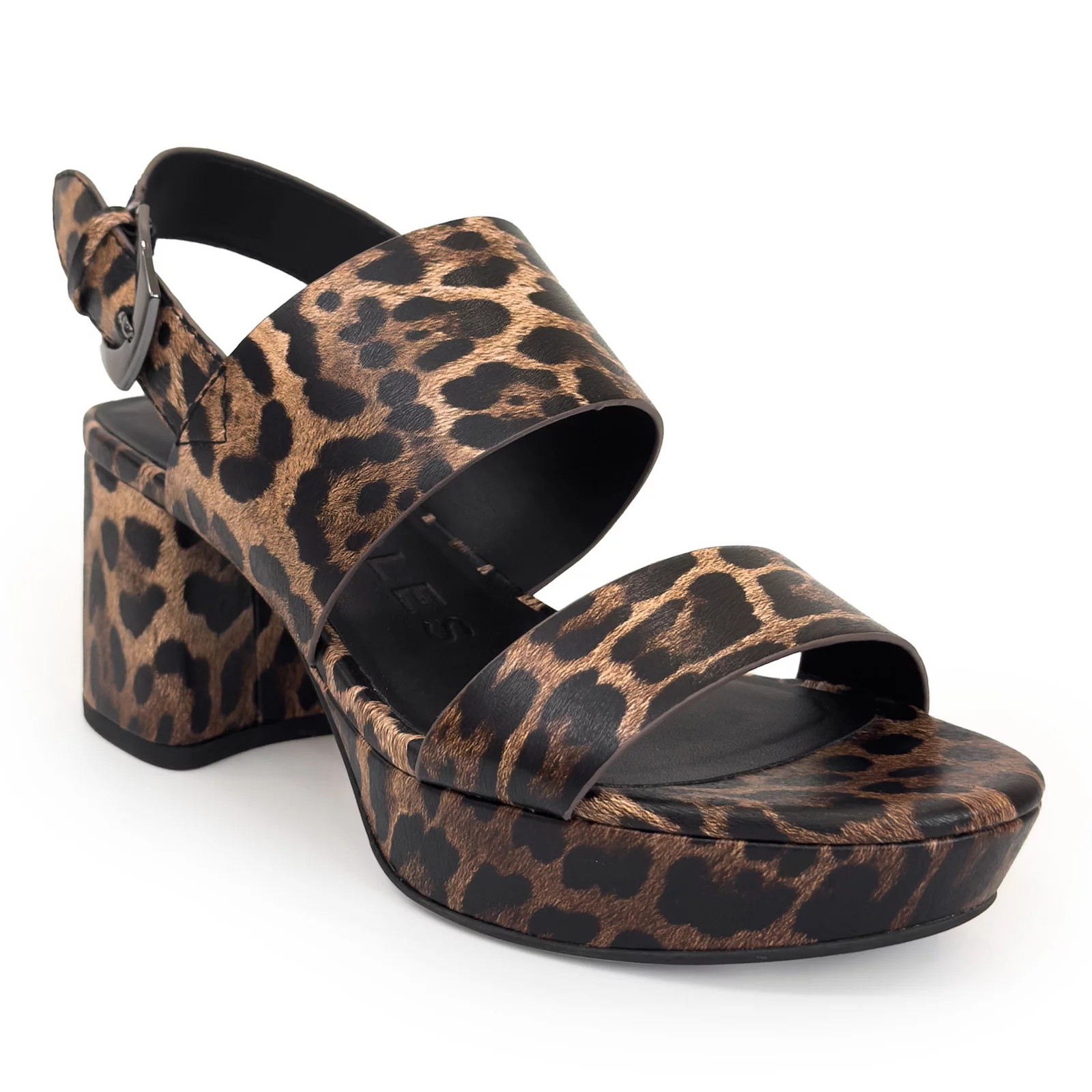 Aerosoles Camilia Women's Block Heel Platform Sandals, Size: 8.5, Leopard Faux Leather | Kohl's