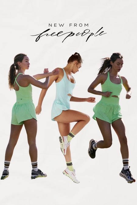 Fp runsie workout onesie romper 💚🩵💚

#LTKfitness #LTKfindsunder100 #LTKstyletip