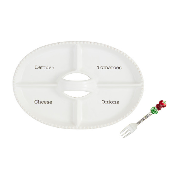 Sectioned Condiment Holder Platter | Mud Pie