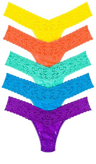 5 Low Rise Thong Pack in Pride Leopard | Revolve Clothing (Global)