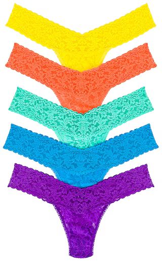 5 Low Rise Thong Pack in Pride Leopard | Revolve Clothing (Global)