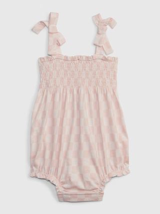 Baby Checkered Bubble Shorty One-Piece | Gap (US)